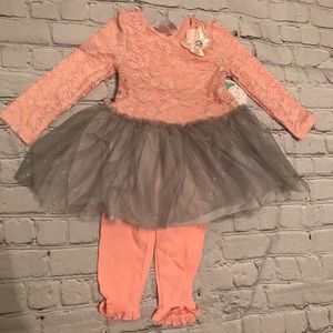 Toddler lace & tulle 2 piece set